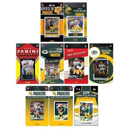 WILLIAMS & SON SAW & SUPPLY C&I Collectables PACKERS919TS NFL Green Bay Packers 9 Different Licensed Trading Card Team Set PACKERS919TS